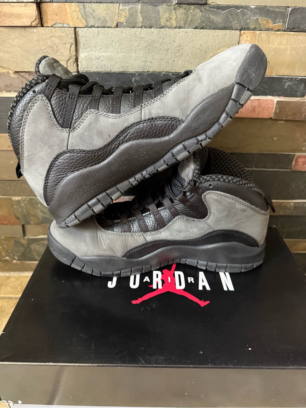 Nike Air Jordan Retro 10 Dark Shadow Men’s Size 9 Gray Black FAST SHIPPING